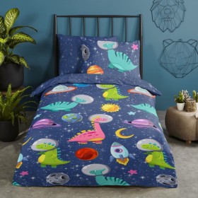 Good Morning DINOSPACE children's duvet cover 140x200/220 cm by Good Morning, Duvet covers - Ref: Foro24-437704, Price: 32,99...