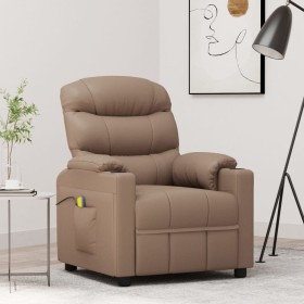 Cappuccino-Massagesessel aus Kunstleder von vidaXL, Elektrische Massagesessel - Ref: Foro24-348069, Preis: 248,99 €, Rabatt: %