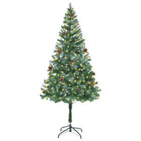 Künstlicher Weihnachtsbaum mit LEDs und Tannenzapfen 180 cm von vidaXL, Weihnachtsbäume - Ref: Foro24-3077442, Preis: 46,51 €...