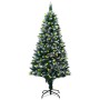 Árbol de Navidad artificial con luces LED, piñas y nieve 180 cm de vidaXL, Arboles de navidad - Ref: Foro24-3077445, Precio: ...