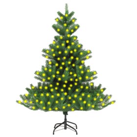 Artificial Nordmann Fir Christmas Tree with Green LEDs 240 cm by vidaXL, Christmas trees - Ref: Foro24-3077476, Price: 261,51...