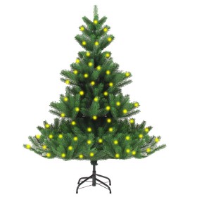 Künstlicher Nordmanntannen-Weihnachtsbaum mit grüner LED 180 cm von vidaXL, Weihnachtsbäume - Ref: Foro24-3077474, Preis: 129...