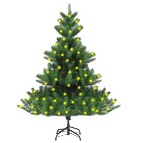 Árbol de Navidad abeto Nordmann artificial con LED verde 120 cm de vidaXL, Arboles de navidad - Ref: Foro24-3077472, Precio: ...