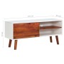 Mueble para TV de madera maciza de acacia y MDF 110x35x50 cm de vidaXL, Muebles TV - Ref: Foro24-327460, Precio: 68,35 €, Des...