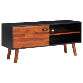 Solid acacia wood and MDF TV cabinet 110x35x50 cm by vidaXL, TV Furniture - Ref: Foro24-327452, Price: 101,99 €, Discount: %