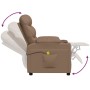 Cappuccino synthetic leather massage chair by vidaXL, Electric massage chairs - Ref: Foro24-348069, Price: 248,57 €, Discount: %