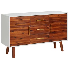 Aparador de madera maciza de acacia y MDF 110x35x70 cm de vidaXL, Aparadores - Ref: Foro24-327458, Precio: 144,99 €, Descuent...