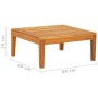 Solid acacia wood garden table 64x64x29 cm by vidaXL, Modular outdoor sofas - Ref: Foro24-316322, Price: 63,32 €, Discount: %