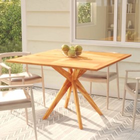 Solid acacia wood garden table 110x110x75 cm by vidaXL, Garden tables - Ref: Foro24-316257, Price: 186,99 €, Discount: %