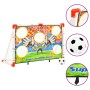 Portería de fútbol infantil con pared de portería 120x51x77,5 cm de vidaXL, Porterías de fútbol - Ref: Foro24-80344, Precio: ...