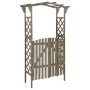 Pergola with solid gray fir wood door 116x40x204 cm by vidaXL, Pergolas, arches and garden trellises - Ref: Foro24-316393, Pr...