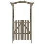 Pergola with solid gray fir wood door 116x40x204 cm by vidaXL, Pergolas, arches and garden trellises - Ref: Foro24-316393, Pr...