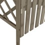 Pergola mit Tür aus massivem grauem Tannenholz, 116 x 40 x 204 cm von vidaXL, Pergolen, Bögen und Gartenspaliere - Ref: Foro2...