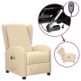 Cream fabric electric massage chair by vidaXL, Electric massage chairs - Ref: Foro24-3098946, Price: 232,99 €, Discount: %