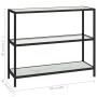 Transparent and white marble glass shelf 100x36x90 cm by vidaXL, Bookcases and shelves - Ref: Foro24-331632, Price: 69,55 €, ...