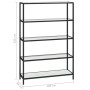 Transparent glass and white marble shelf 100x36x168 cm by vidaXL, Bookcases and shelves - Ref: Foro24-331640, Price: 68,35 €,...