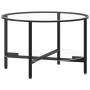 Black and transparent tempered glass coffee table, 70 cm by vidaXL, Side tables - Ref: Foro24-331617, Price: 95,41 €, Discoun...