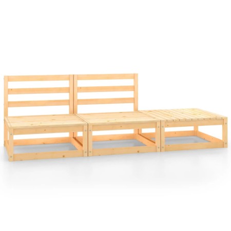 3-piece solid pine wood garden furniture set by vidaXL, Garden sets - Ref: Foro24-805710, Price: 114,99 €, Discount: %