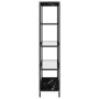 Transparent glass and black marble shelf 100x36x168 cm by vidaXL, Bookcases and shelves - Ref: Foro24-331639, Price: 68,35 €,...