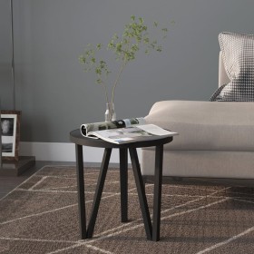 Black MDF coffee table Ø35 cm by vidaXL, Side tables - Ref: Foro24-331667, Price: 25,99 €, Discount: %