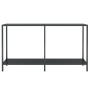 Mesa de consola vidrio templado negro 140x35x75,5 cm de vidaXL, Mesas auxiliares - Ref: Foro24-331695, Precio: 88,66 €, Descu...