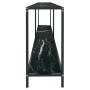 Mesa de consola vidrio templado negro 180x35x75,5 cm de vidaXL, Mesas auxiliares - Ref: Foro24-331705, Precio: 109,83 €, Desc...