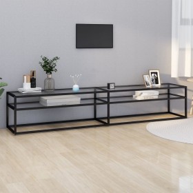 Mueble para TV vidrio templado transparente 220x40x40,5 cm de vidaXL, Muebles TV - Ref: Foro24-331730, Precio: 136,09 €, Desc...