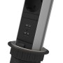 SCHÜTTE 3-way integrated power strip E1 black by SCHÜTTE, wall sockets - Ref: Foro24-438730, Price: 60,68 €, Discount: %