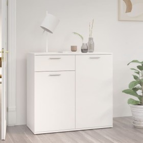 Glossy white plywood sideboard 80x36x75 cm by vidaXL, Sideboards - Ref: Foro24-805776, Price: 106,15 €, Discount: %