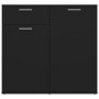 Black plywood sideboard 80x36x75 cm by vidaXL, Sideboards - Ref: Foro24-805771, Price: 79,39 €, Discount: %