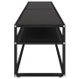 TV stand with black tempered glass 200x40x40.5 cm by vidaXL, TV Furniture - Ref: Foro24-331727, Price: 146,81 €, Discount: %