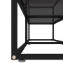 TV stand with black tempered glass 200x40x40.5 cm by vidaXL, TV Furniture - Ref: Foro24-331727, Price: 146,81 €, Discount: %