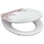 SCHÜTTE Asiento de inodoro con cierre suave FLOWERS & WOOD MDF brillo de SCHÜTTE, Asientos de inodoros y bidés - Ref: Foro24-...