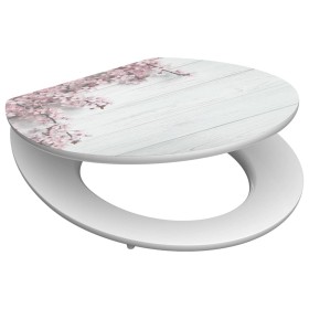 SCHÜTTE Toilet seat with soft close FLOWERS & WOOD MDF glossy by SCHÜTTE, Toilet and bidet seats - Ref: Foro24-438759, Price:...