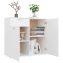 Aparador de madera contrachapada blanco 80x36x75 cm de vidaXL, Aparadores - Ref: Foro24-805770, Precio: 90,99 €, Descuento: %