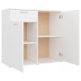 Aparador de madera contrachapada blanco 80x36x75 cm de vidaXL, Aparadores - Ref: Foro24-805770, Precio: 90,99 €, Descuento: %