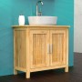 EISL Bamboo washbasin cabinet 67x28x60 cm by EISL, bathroom vanities - Ref: Foro24-438819, Price: 115,81 €, Discount: %