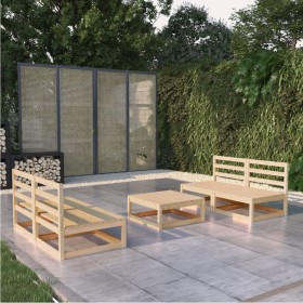 Garden furniture set 5 pieces solid pine wood by vidaXL, Garden sets - Ref: Foro24-3075239, Price: 223,96 €, Discount: %