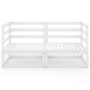 2 seater garden sofa white solid pine wood by vidaXL, Outdoor sofas - Ref: Foro24-3075245, Price: 97,99 €, Discount: %