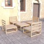 Gartenmöbel-Set 5-teilig aus massivem Kiefernholz von vidaXL, Gartensets - Ref: Foro24-3075264, Preis: 222,99 €, Rabatt: %