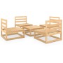 Garden furniture set 5 pieces solid pine wood by vidaXL, Garden sets - Ref: Foro24-3075264, Price: 222,99 €, Discount: %