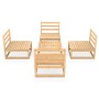 Garden furniture set 5 pieces solid pine wood by vidaXL, Garden sets - Ref: Foro24-3075264, Price: 222,99 €, Discount: %