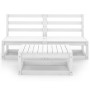 3-piece garden lounge set white solid pine wood by vidaXL, Garden sets - Ref: Foro24-3075235, Price: 137,24 €, Discount: %