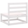 3-piece garden lounge set white solid pine wood by vidaXL, Garden sets - Ref: Foro24-3075235, Price: 137,24 €, Discount: %