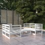 Set de salón de jardín de 5 piezas blanco madera maciza pino de vidaXL, Conjuntos de jardín - Ref: Foro24-3075255, Precio: 24...