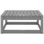 Garden furniture 5 pieces gray solid pine wood by vidaXL, Garden sets - Ref: Foro24-3075266, Price: 223,96 €, Discount: %