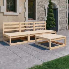 Garden furniture set 4 pieces solid pine wood by vidaXL, Garden sets - Ref: Foro24-3075304, Price: 188,03 €, Discount: %