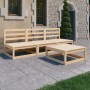 Juego de muebles de jardín 4 piezas madera maciza de pino de vidaXL, Conjuntos de jardín - Ref: Foro24-3075304, Precio: 188,0...