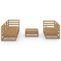 Garden furniture 6 pieces honey brown wood pine wood by vidaXL, Garden sets - Ref: Foro24-3075332, Price: 316,66 €, Discount: %