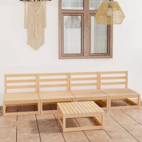 Garden furniture set 5 pieces solid pine wood by vidaXL, Garden sets - Ref: Foro24-3075344, Price: 222,99 €, Discount: %